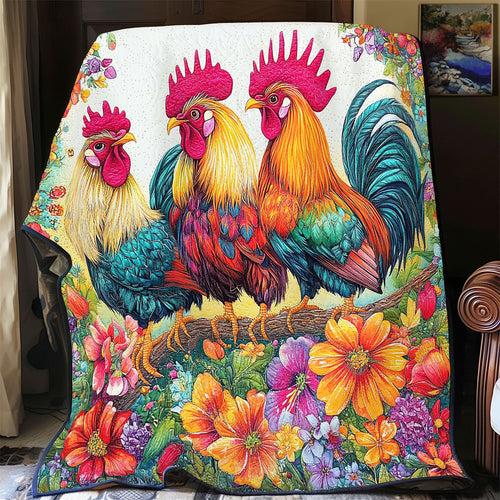 Floral Chicken WX1401018CL Quilt