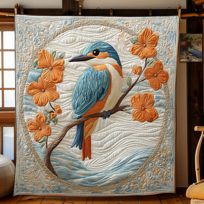 Kingfisher Bird WJ0302012CL Quilt