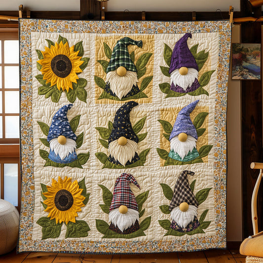 Sunflower Gnome WJ0401020CL Quilt