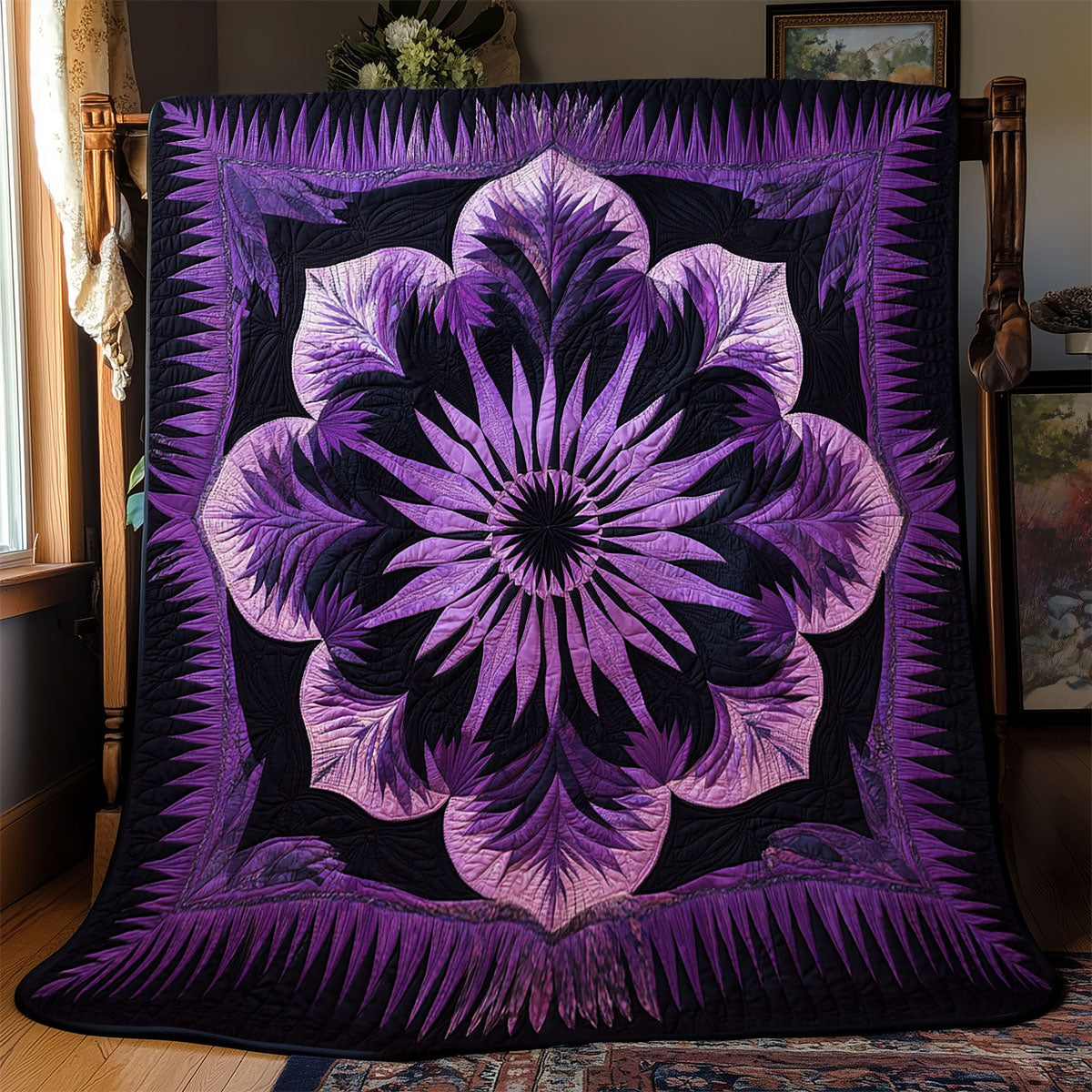 Purple Blossom WX1802030CL Quilt