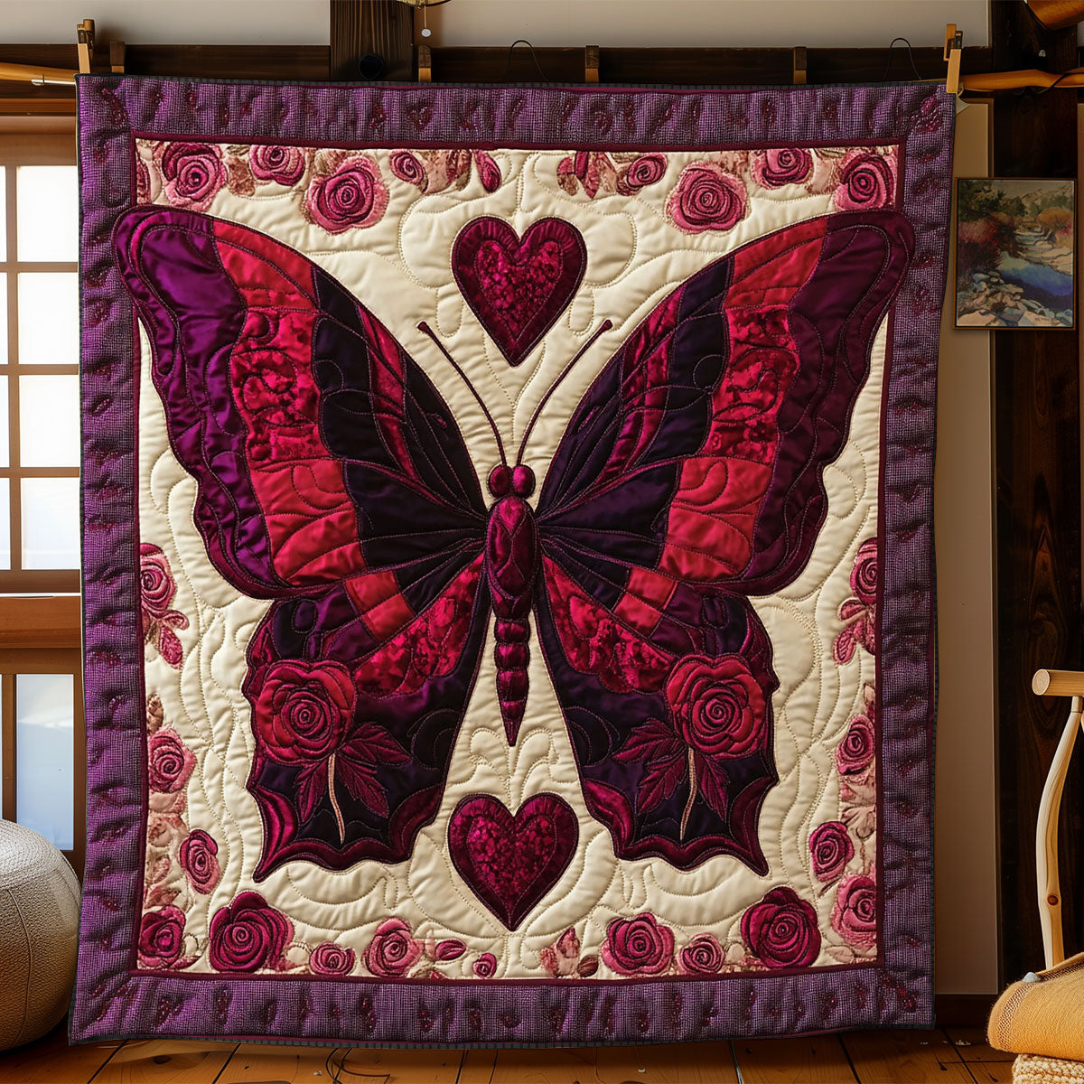 Butterfly Embrace WJ1902004CL Quilt