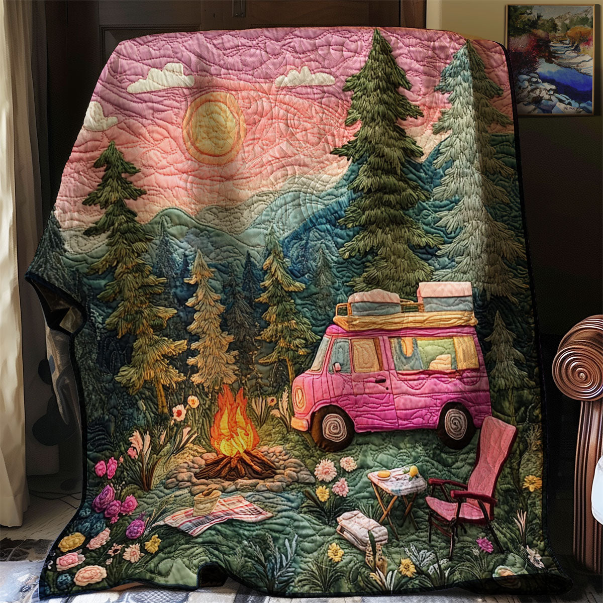 Camping Sunset WJ1601005CL Quilt