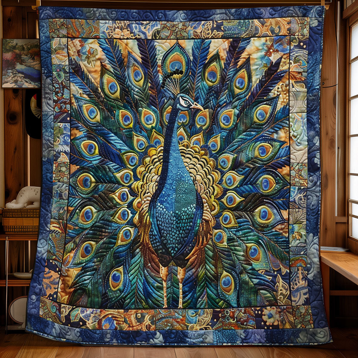 Charming Peacock WX0201007CL Quilt