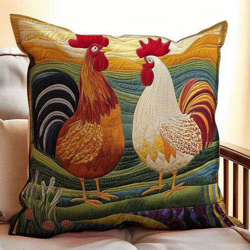 Chicken Morning WX2702131CL Quilt Pillow Case