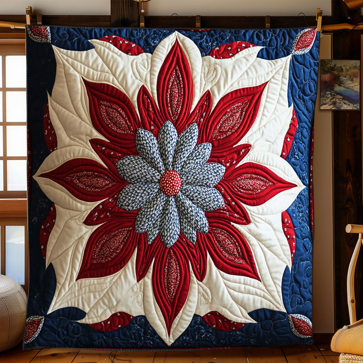 Liberty Flower WJ1702017CL Quilt