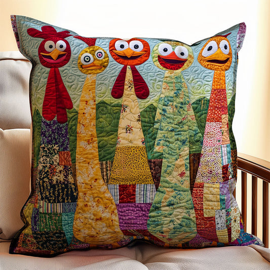 Cute Chicken WX2702133CL Quilt Pillow Case