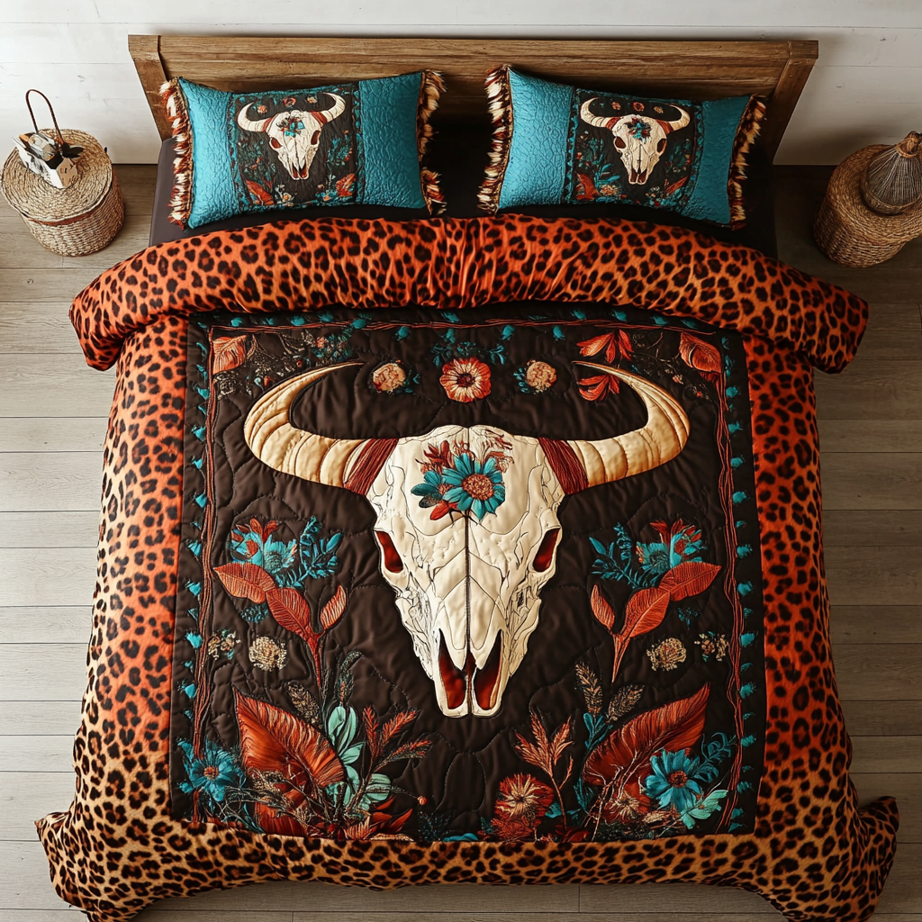 Bull Skull WX1702001CL Duvet Cover Set