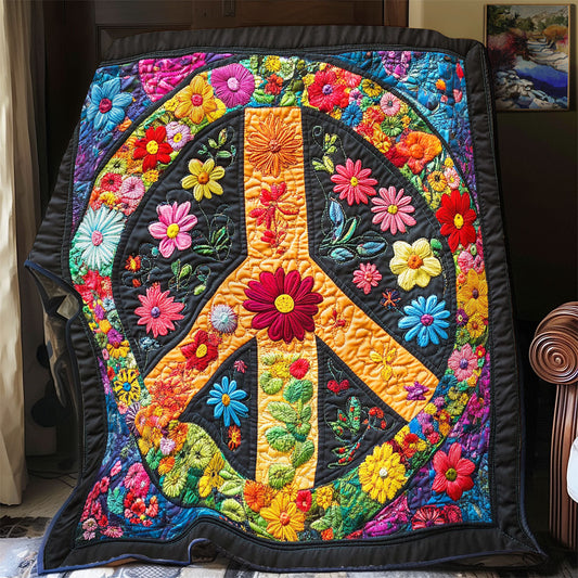 Peace Sign WX1601065CL Quilt