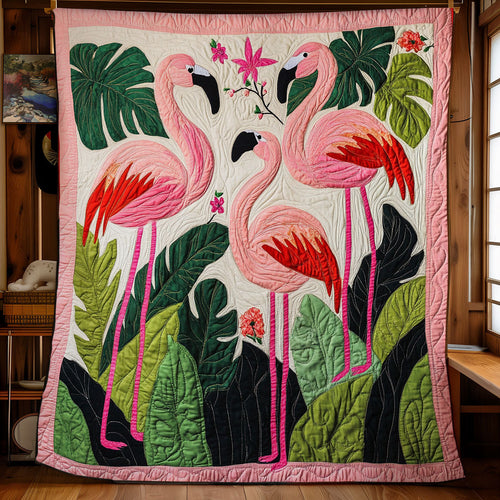 Pretty Flamingo WX0401036CL Quilt