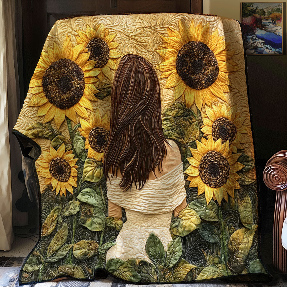 Sunflower Breeze WJ1902018CL Quilt