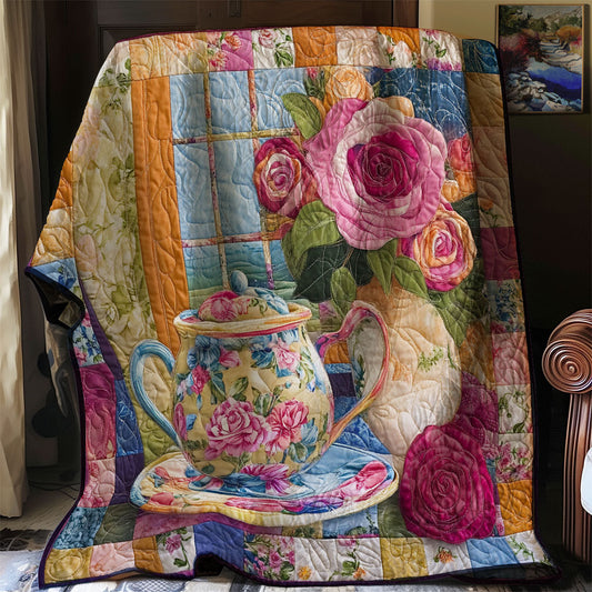 Floral Teapot WJ2201012CL Quilt