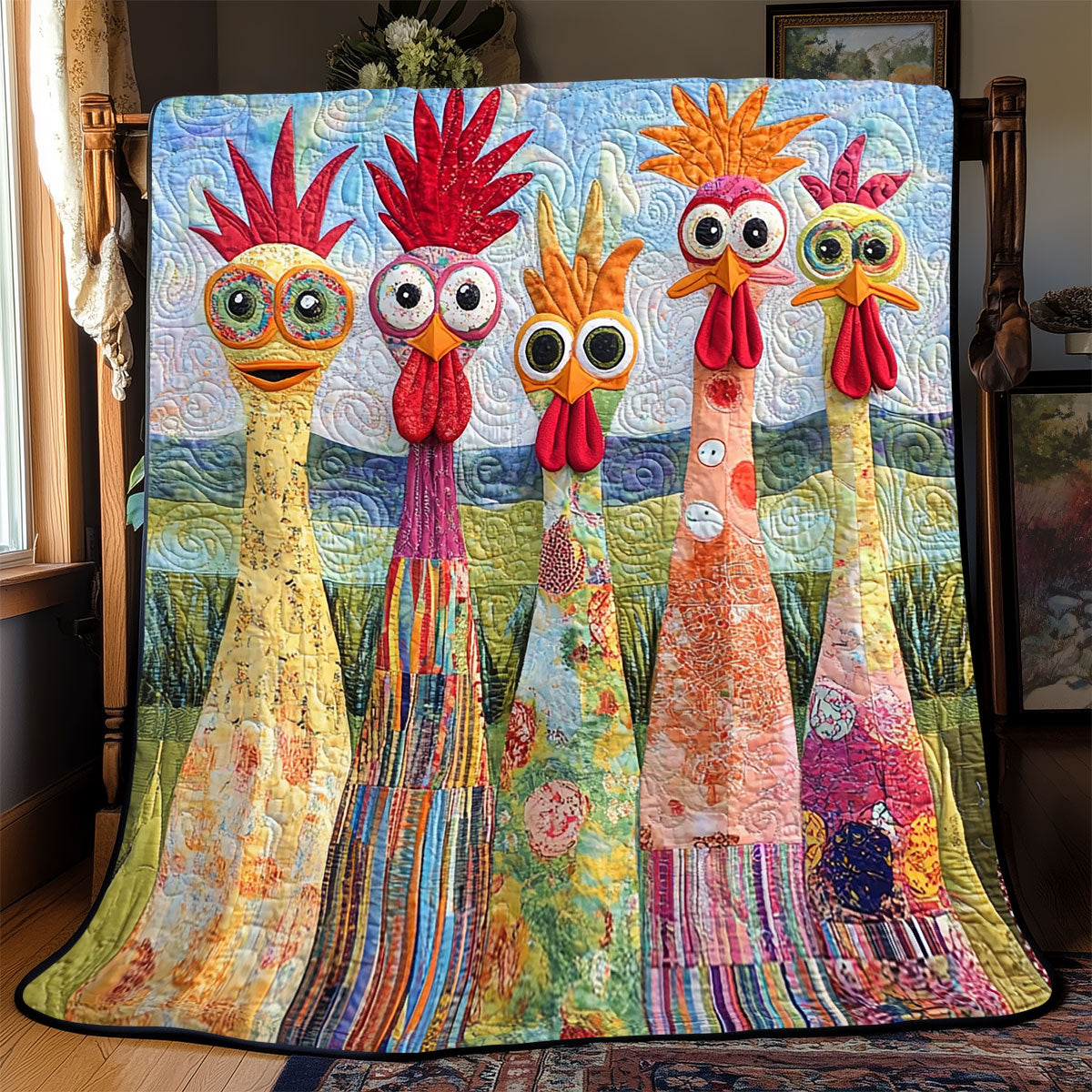 Funny Chicken WX2702094CL Quilt