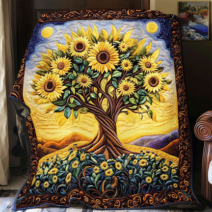 Sunflower Tree WX1801048CL Quilt