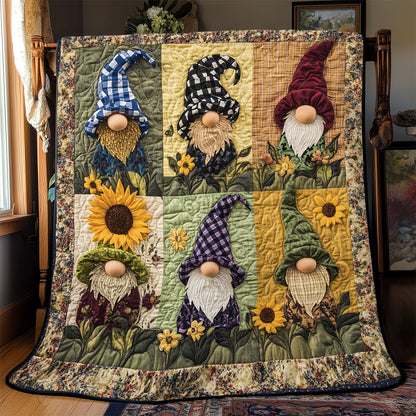 Sunflower Gnome WJ0301021CL Quilt