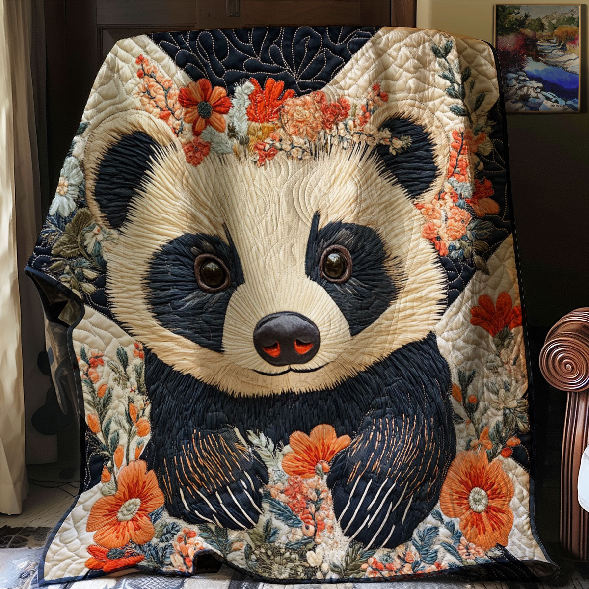 Floral Badger WJ0602012CL Quilt