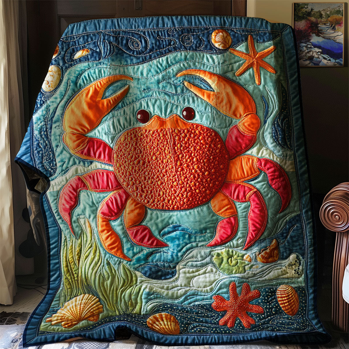 Crabby Coral Delight WJ2101007CL Quilt