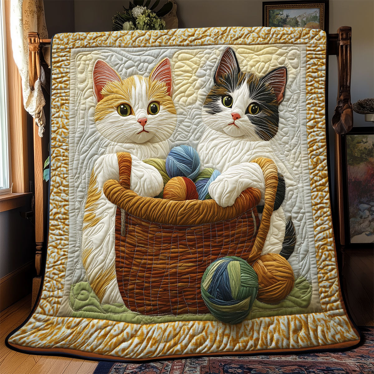 Cat Basket Ballyarn WX2802009CL Quilt