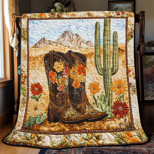 Cowboy Boot Cactus WX2802014CL Quilt