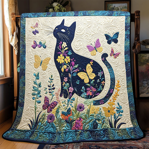 Floral Cat WX2802029CL Quilt