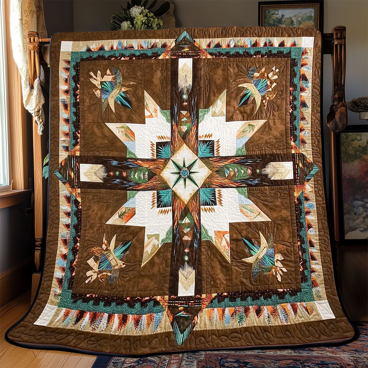 Native American Pattern WX2301022CL Quilt