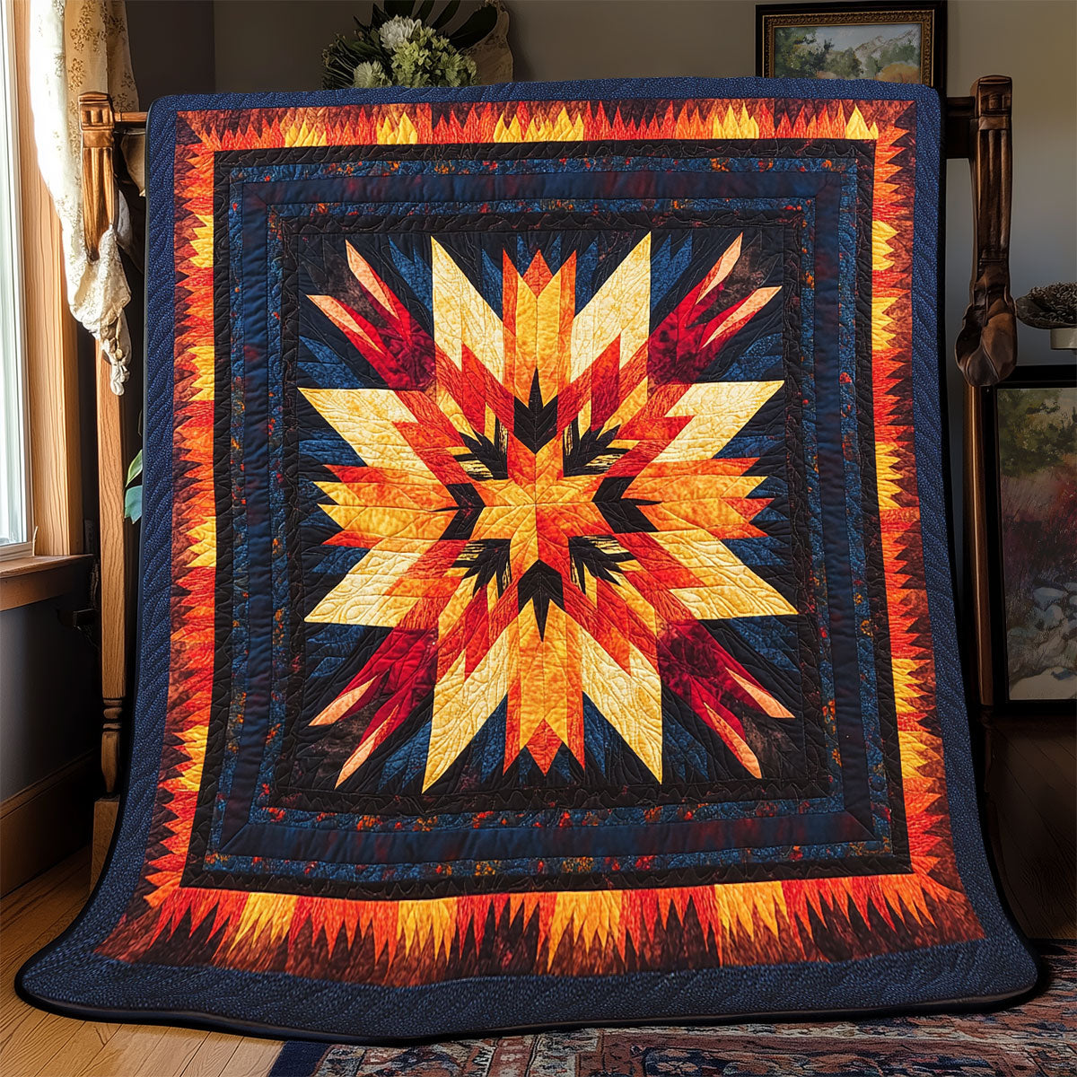 Native American Pattern WX1701076CL Quilt