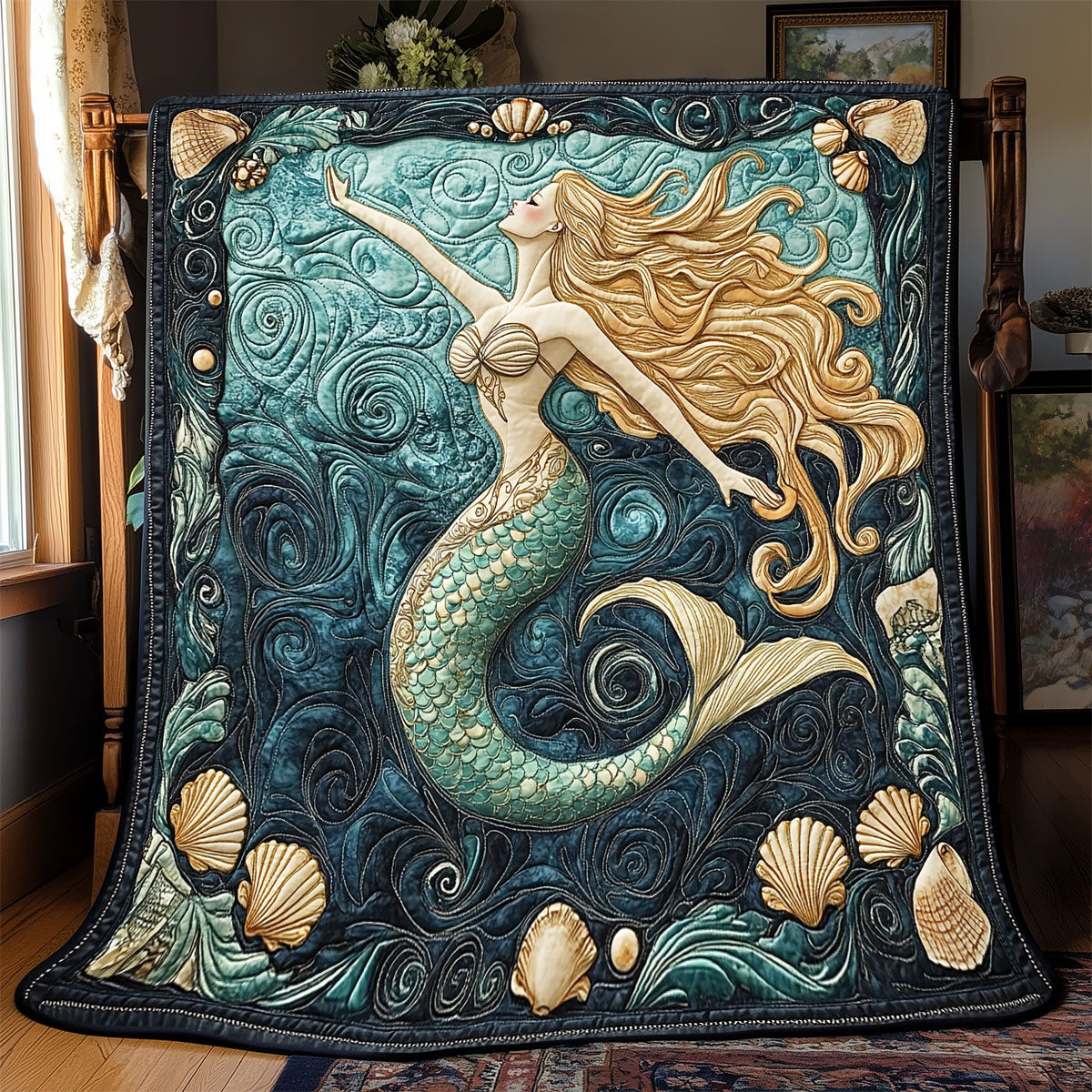 Pretty Mermaid WX2802046CL Quilt