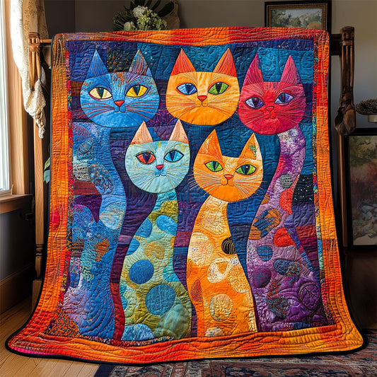 Vibrant Cat WX2201062CL Quilt