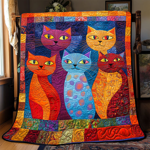 Vibrant Cat WX2201065CL Quilt