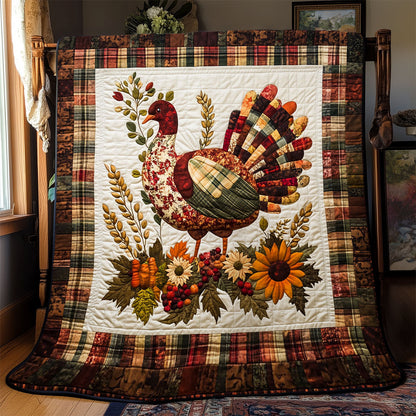 Rustic Turkey Charm WJ0601012CL Quilt