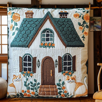 Cozy Cottage Cat WJ1802005CL Quilt