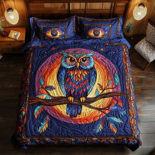 Vibrant Owl WX1001083CL Duvet Cover Set