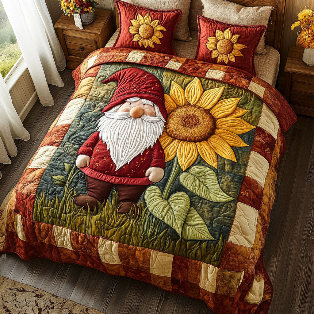 Sunflower Gnome WJ0701036CL Duvet Cover Set