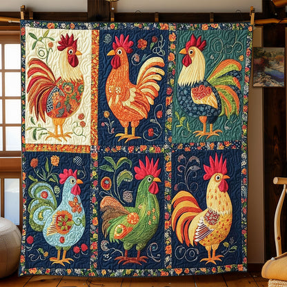 Folk Charm Chicken WJ0301003CL Quilt