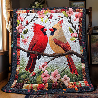 Lovebirds in Bloom WJ0201008CL Quilt