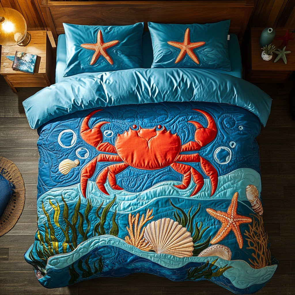 Crabby Coral Delight WJ2301030CL Duvet Cover Set