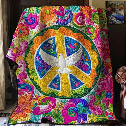 Hippie Peace Dove WJ0602013CL Quilt