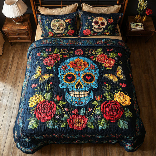 Skull Flower WX0601078CL Duvet Cover Set