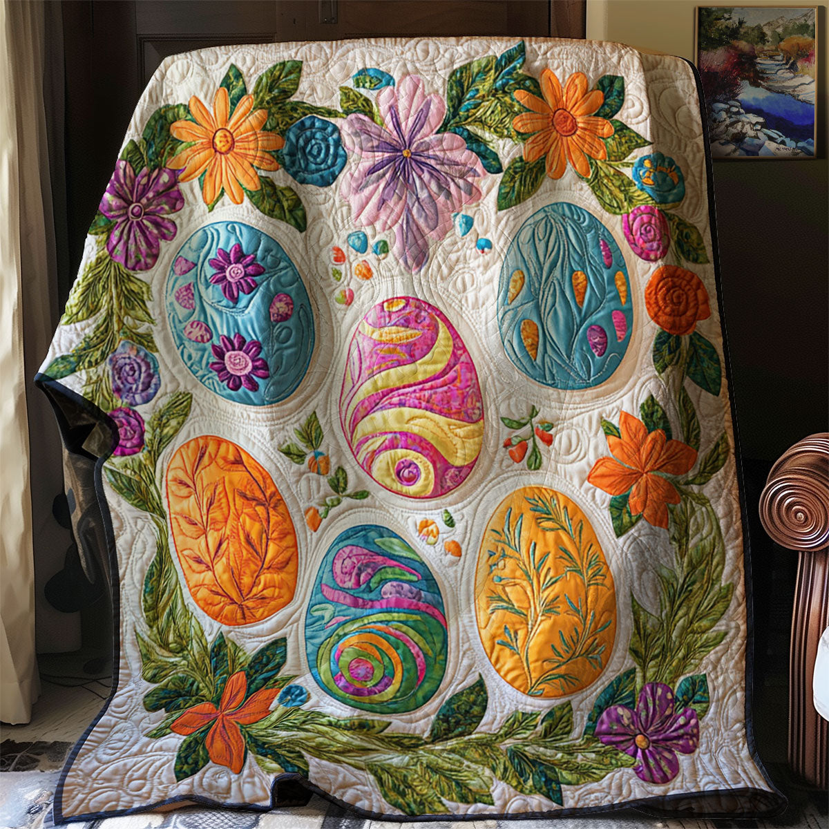 Easter Egg WJ2301010CL Quilt