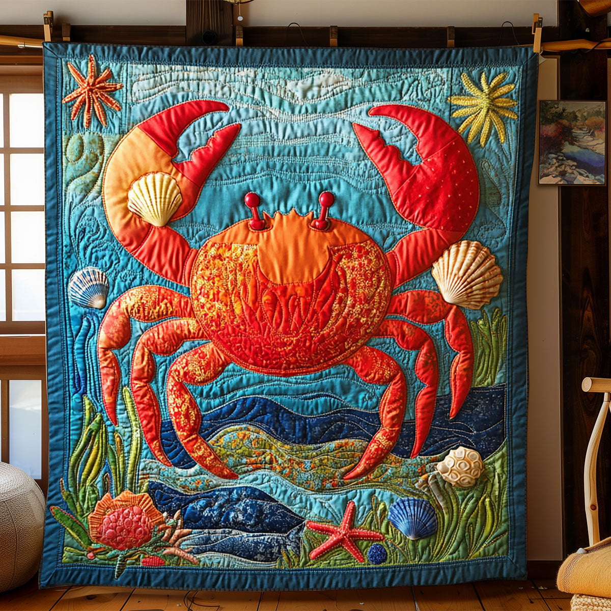 Crabby Coral Delight WJ2001008CL Quilt