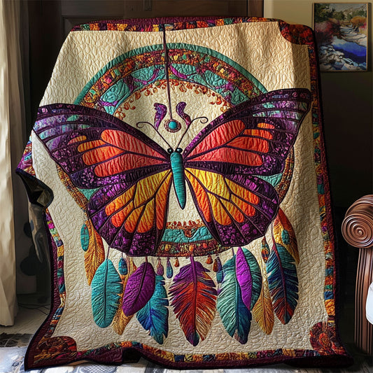 Native Dreamcatcher Butterfly WJ2301022CL Quilt