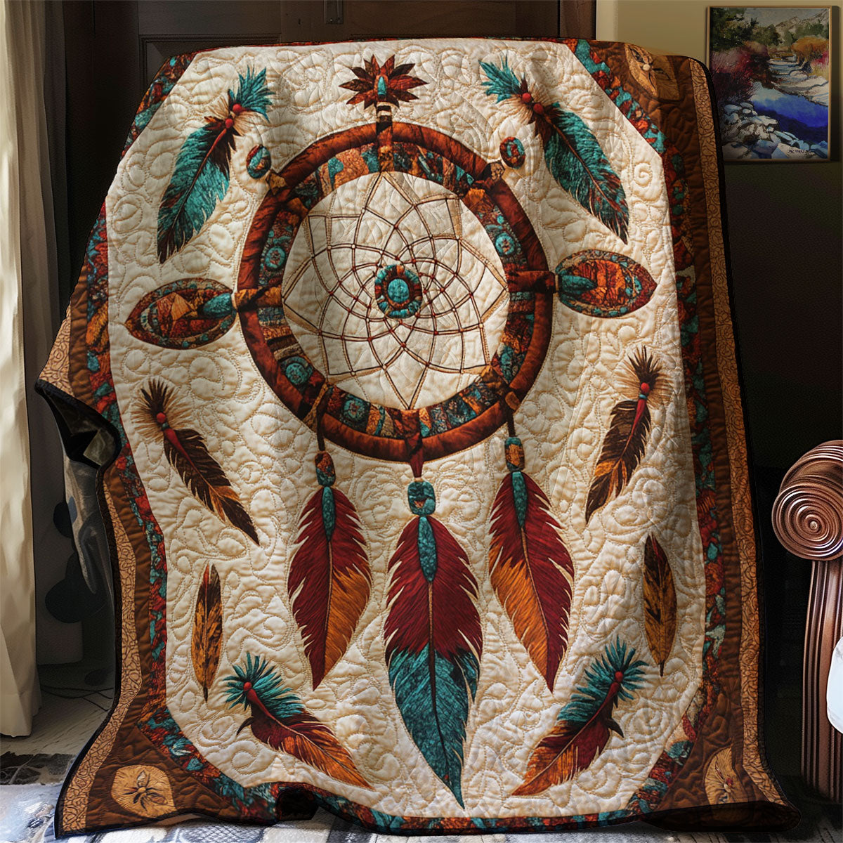 Native Dreamcatcher WJ1902014CL Quilt