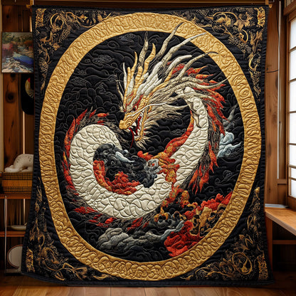 Asian Gold Dragon WX0301007CL Quilt