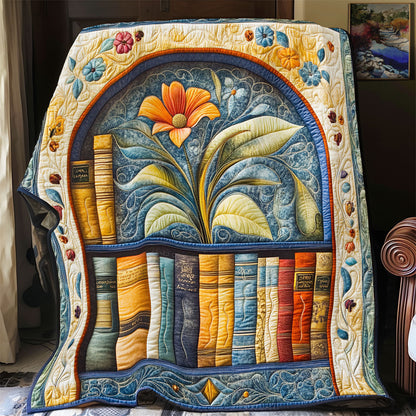 Bookshelf With Flower WX2802006CL Quilt