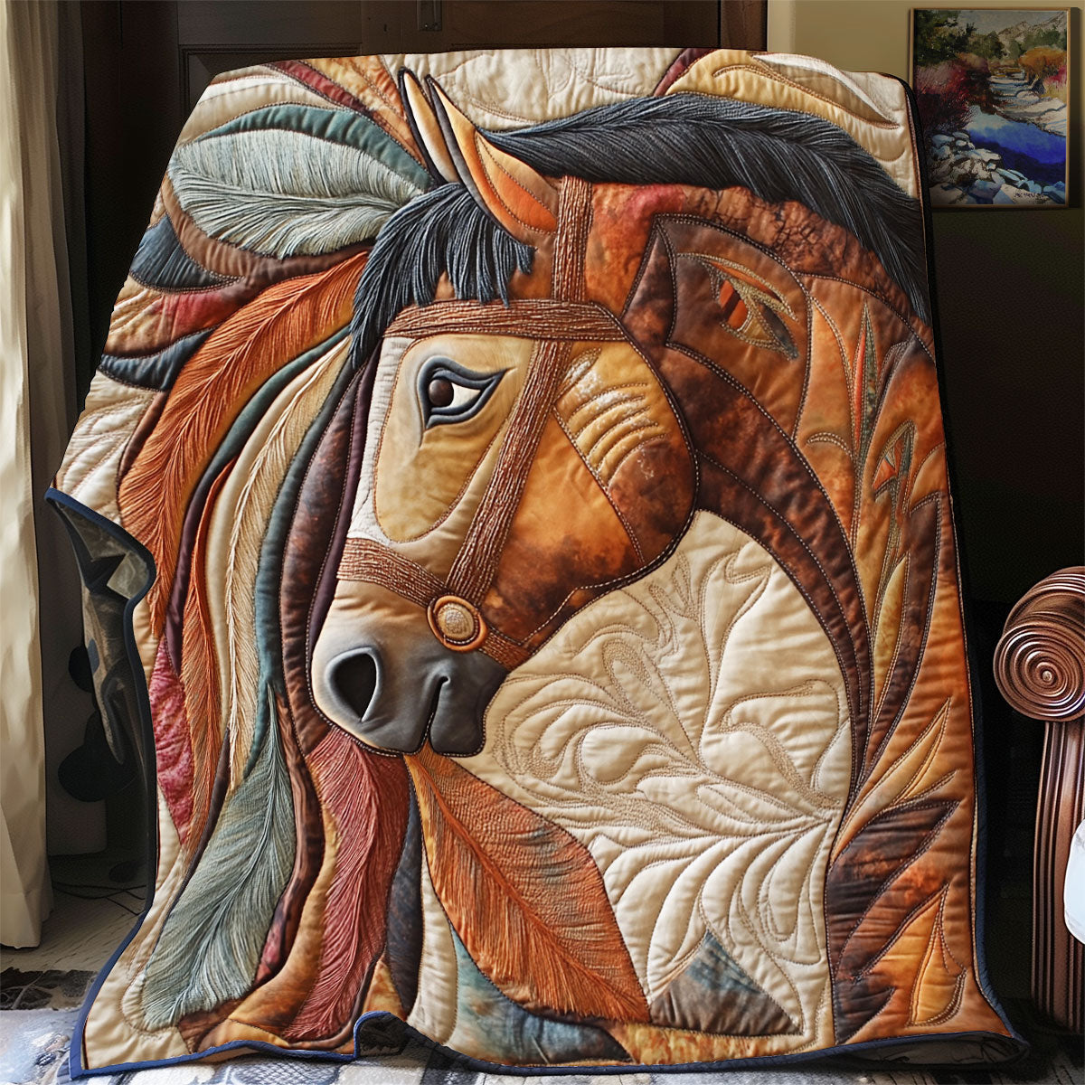 Brown Horse WX2802008CL Quilt