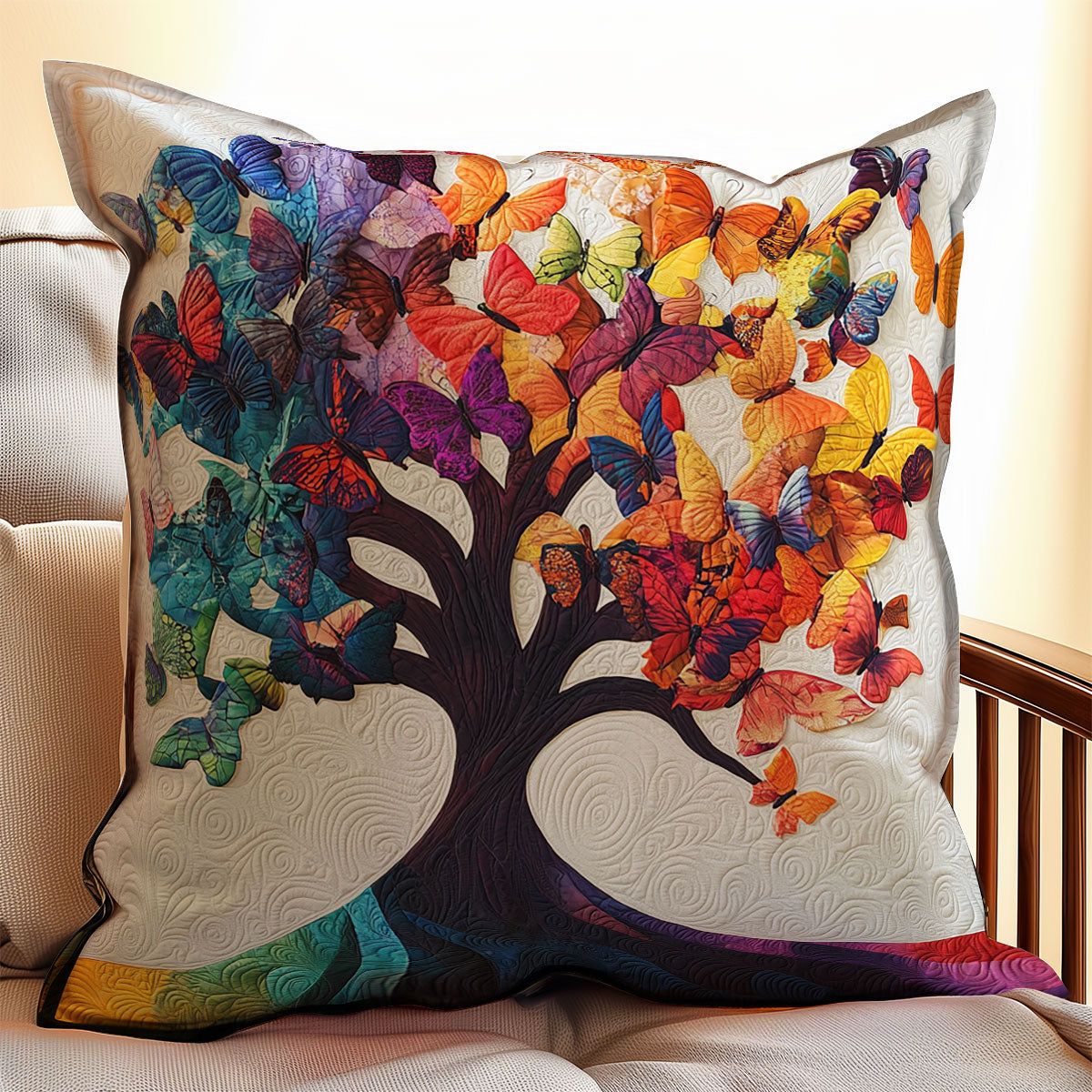 Butterfly Tree WX2102049CL Quilt Pillow Case