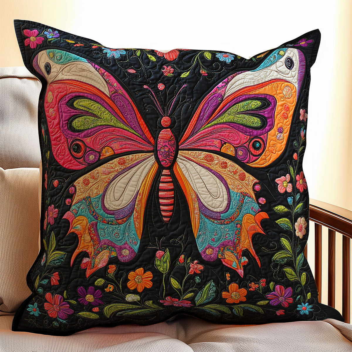 Butterfly WX2102047CL Quilt Pillow Case