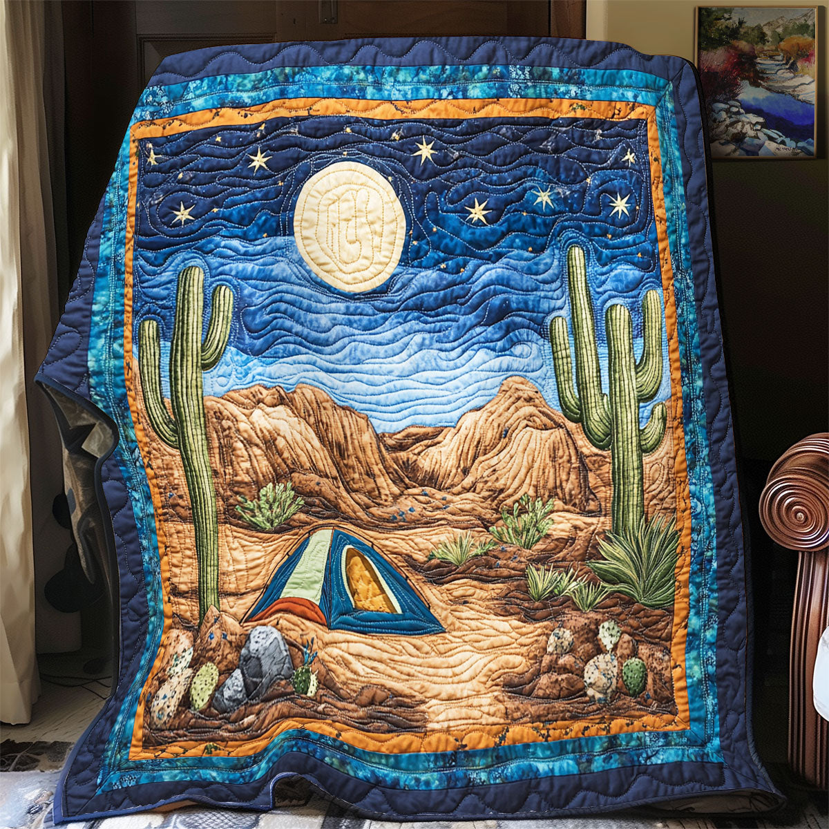 Camping In Desert WX2402058CL Quilt