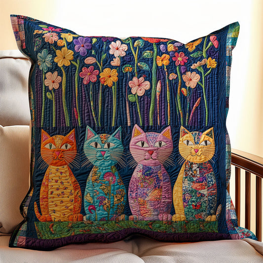 Cat Flower WX2402117CL Quilt Pillow Case