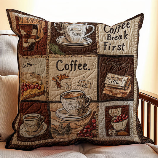 Coffee WX2402120CL Quilt Pillow Case