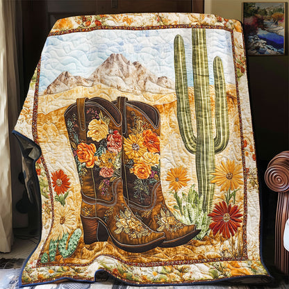 Cowboy Boot Cactus WX2802014CL Quilt